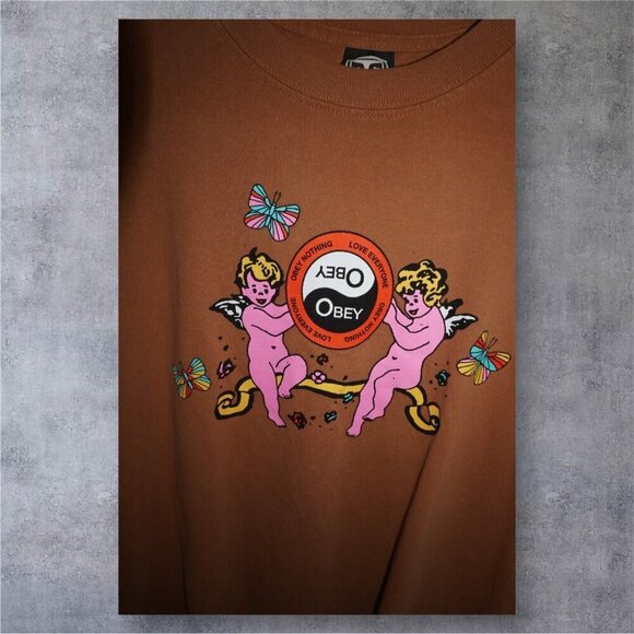 Obey Men's Box T-Shirt Vintage-Inspired - Picture 4 of 10